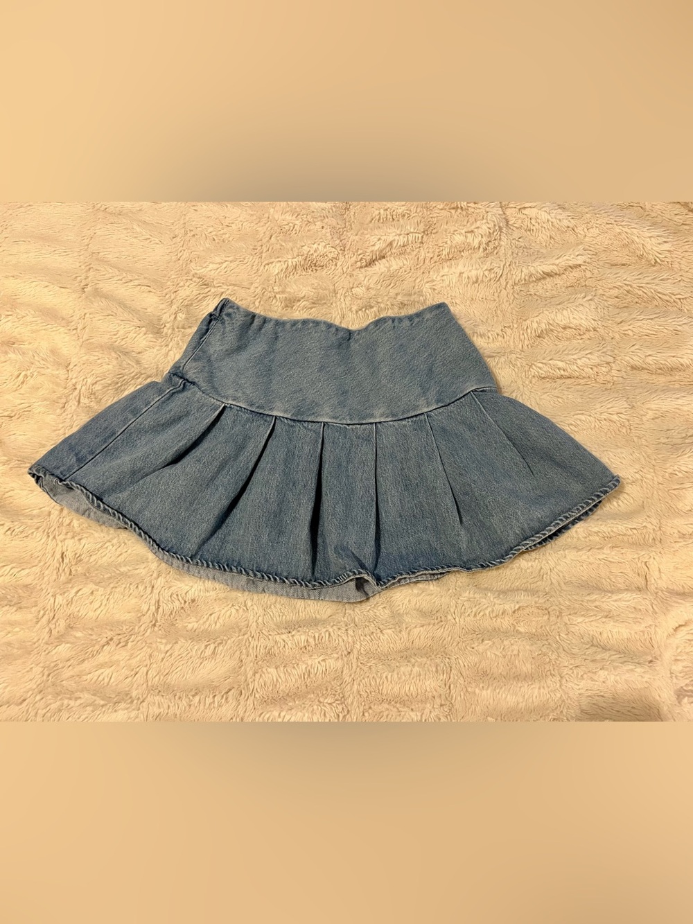 Old Navy Denim Pleated Jean Skirt Girls’ Size Large (10-12)